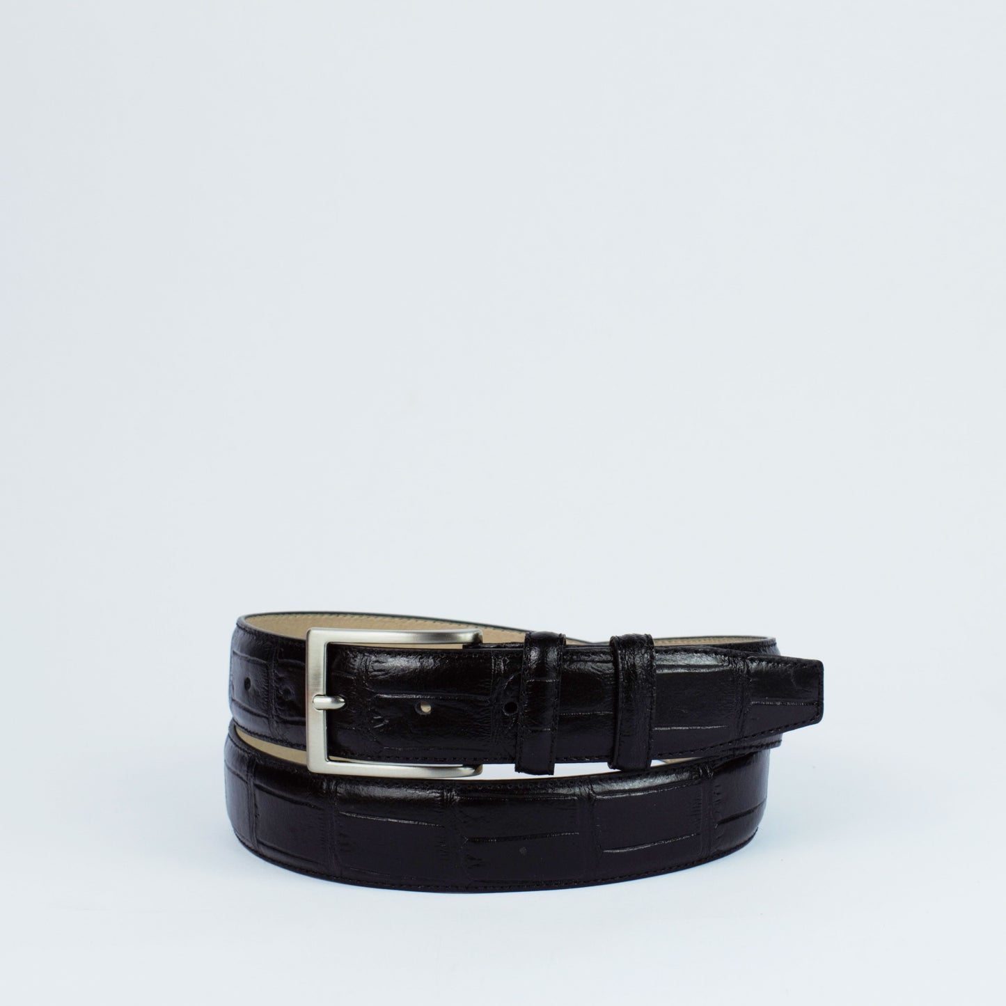 Ceinture en cuir façon crocodile, Modèle 1010/35