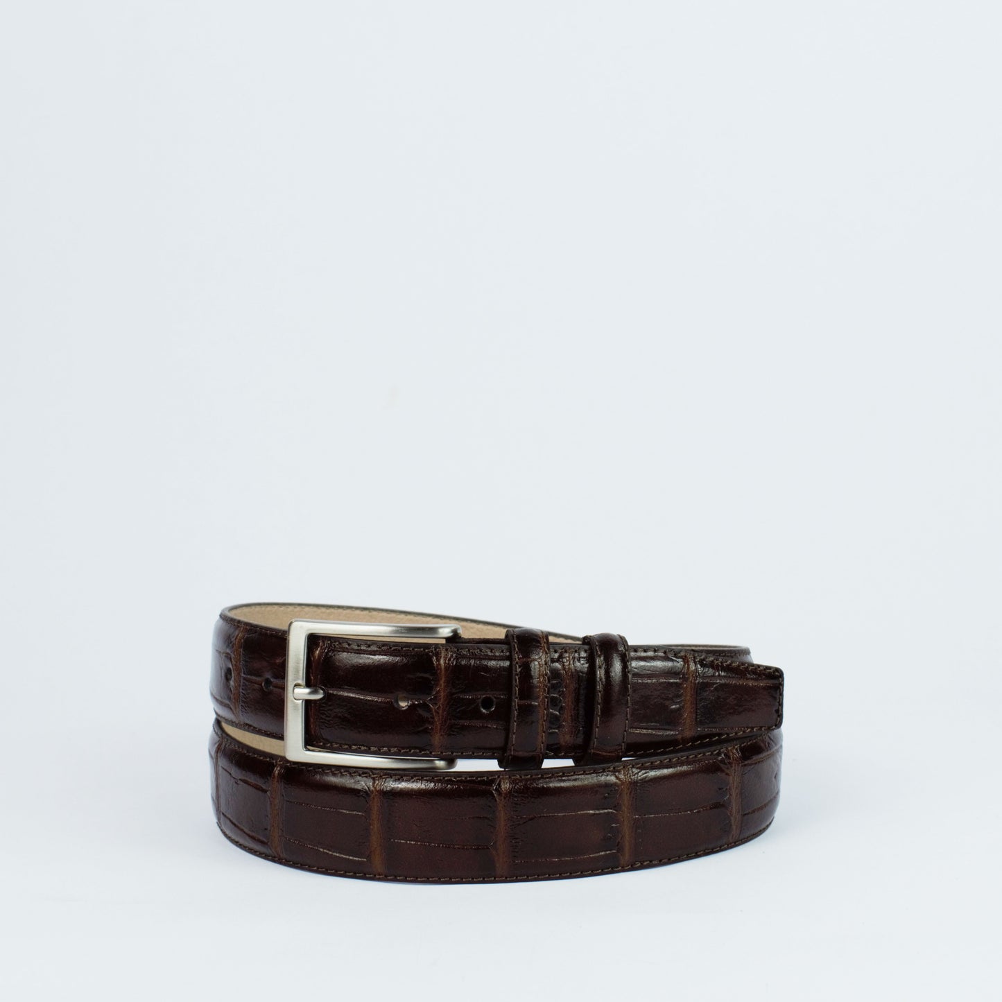 Ceinture en cuir façon crocodile, Modèle 1010/35