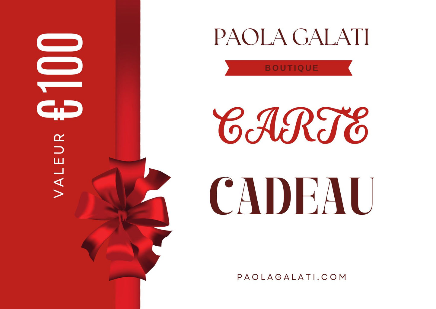 CARTE CADEAU 100€