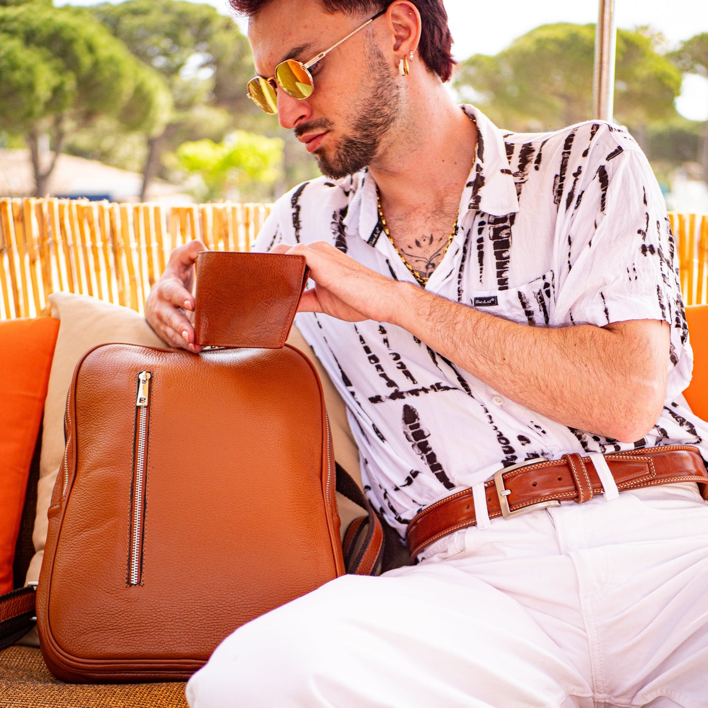 Sac à Dos Cognac, Mod. Ulisse (taille médium)