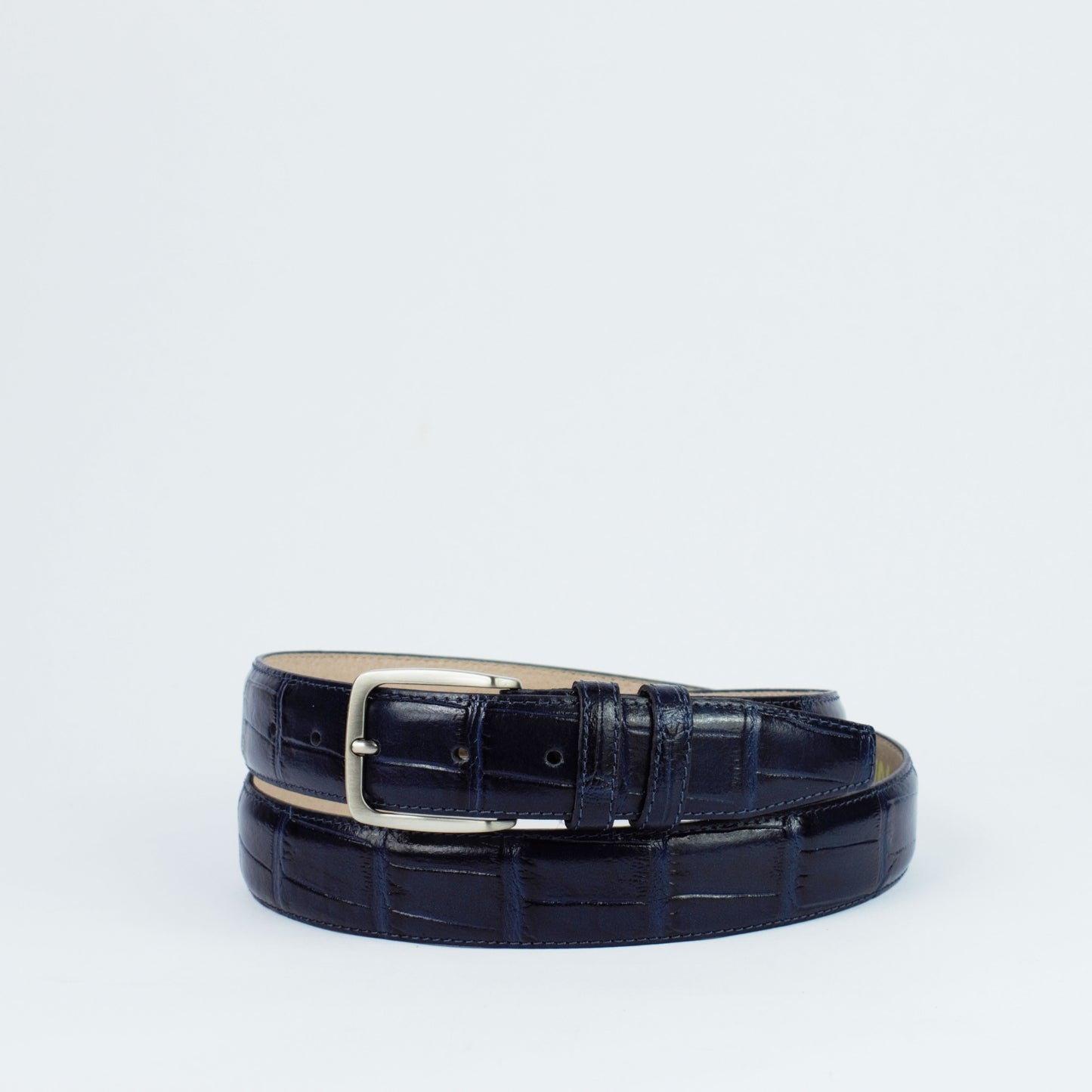 Ceinture en cuir façon crocodile, Modèle 1010/35