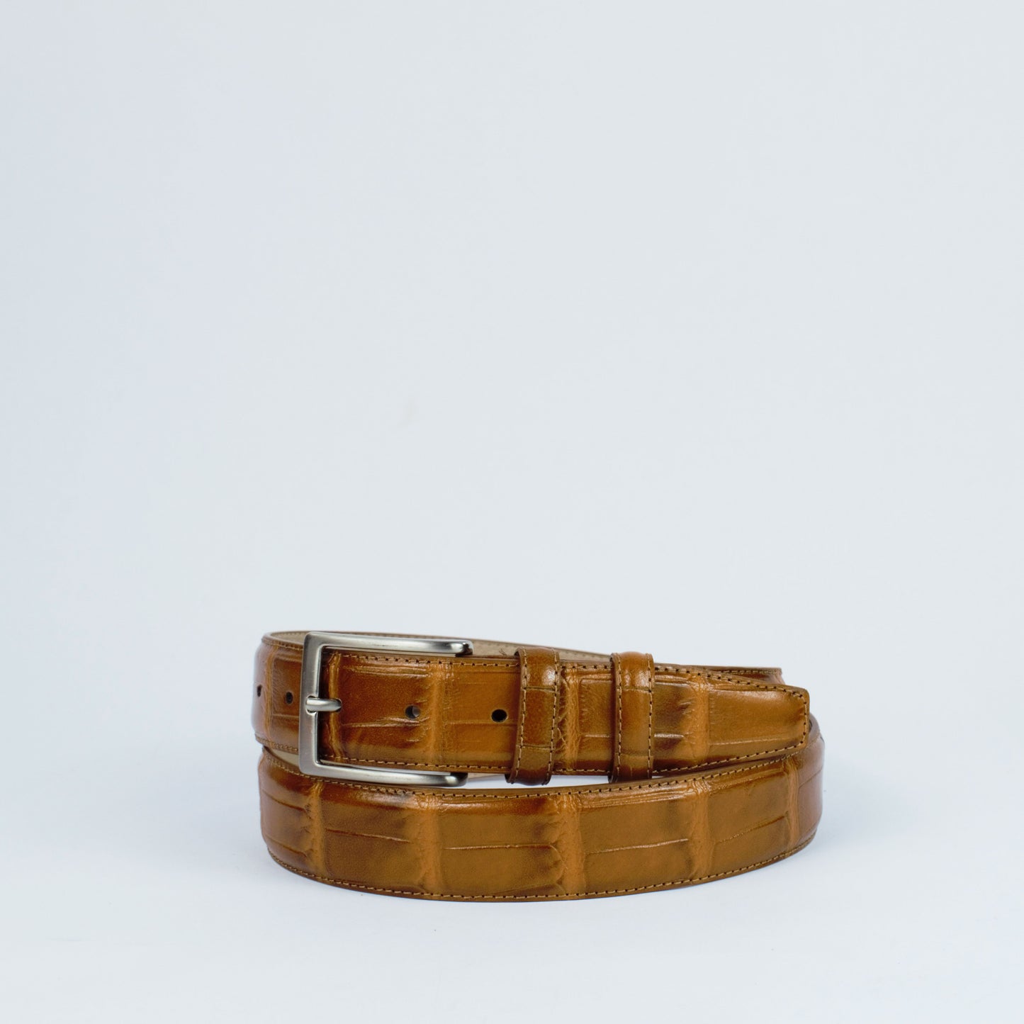 Ceinture en cuir façon crocodile, Modèle 1010/35