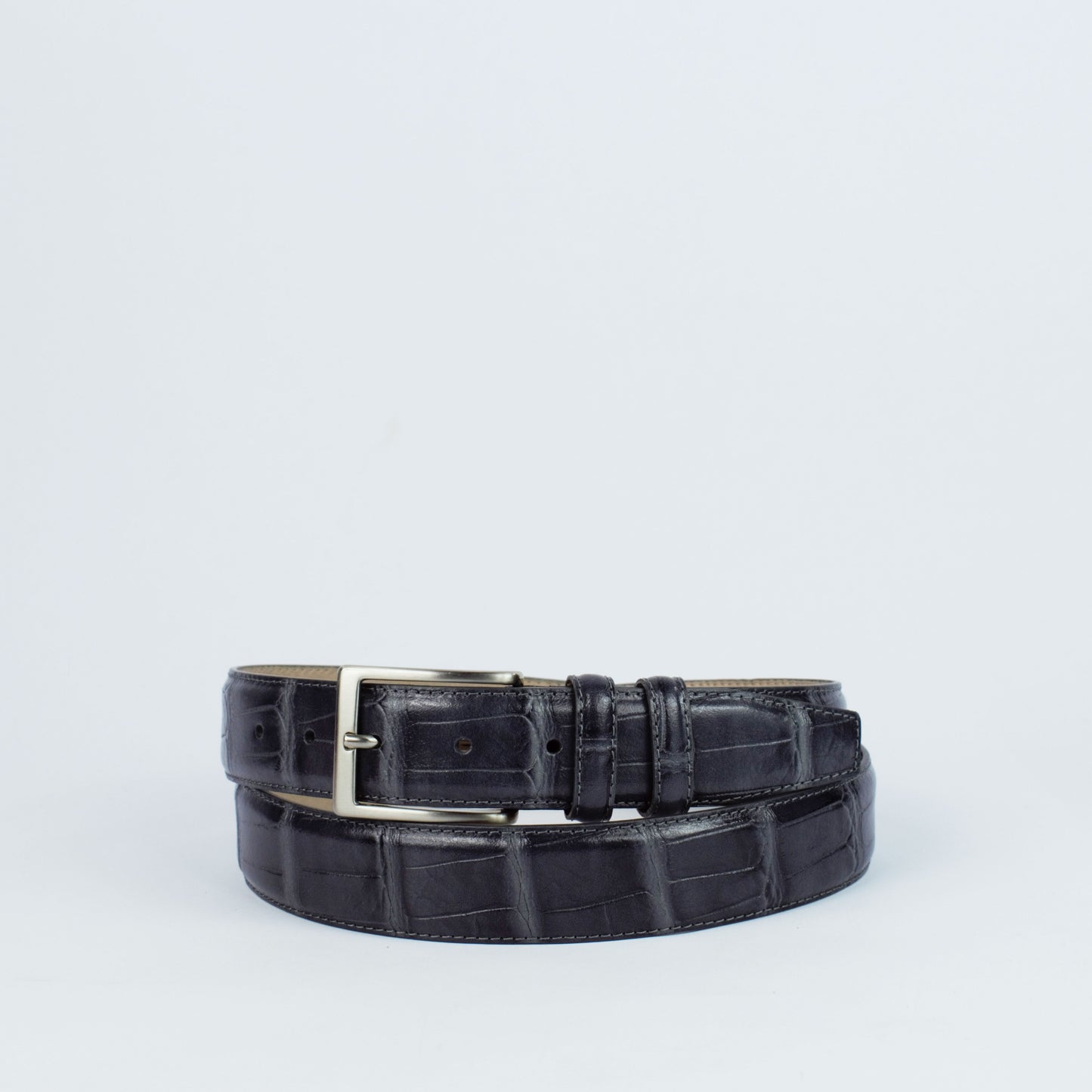 Ceinture en cuir façon crocodile, Modèle 1010/35