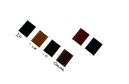 Ceinture en cuir à boucle ronde dorée, Modèle 2405/25