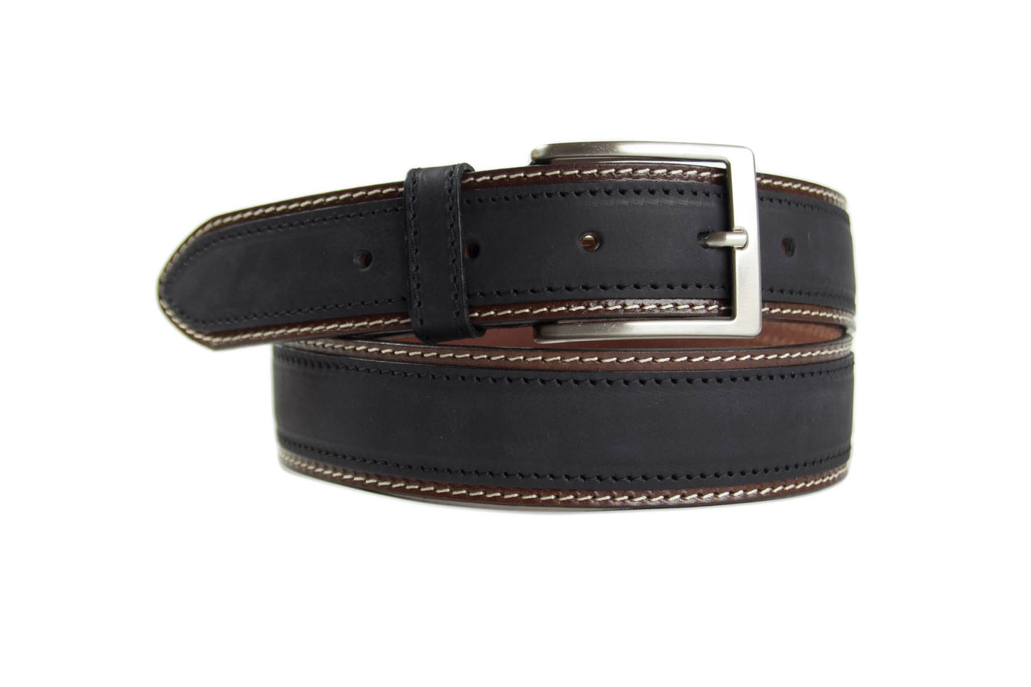 Ceinture double cuir 4 cm, Modèle 3709/40