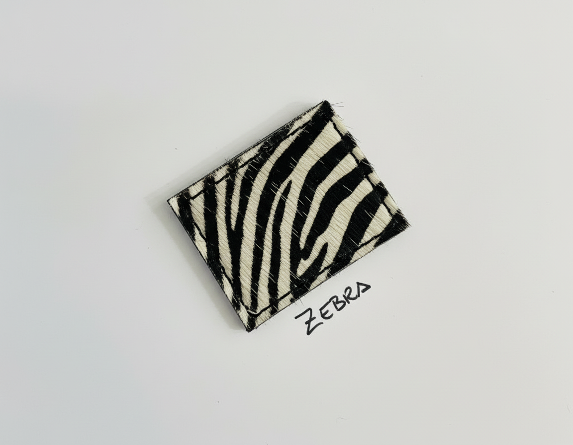 Ceinture en cuir imprimé animalier