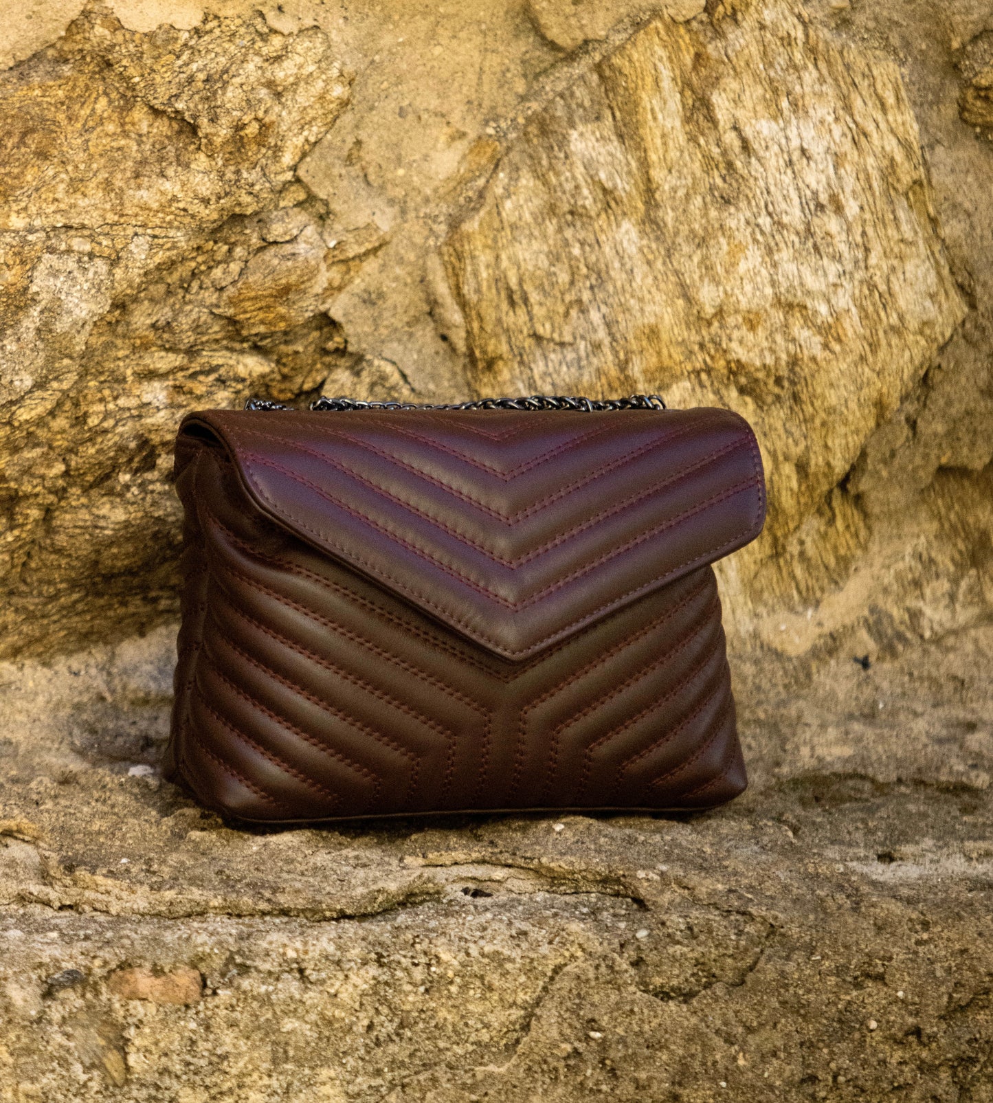 Sac matelassé en cuir, Modèle Star petite taille