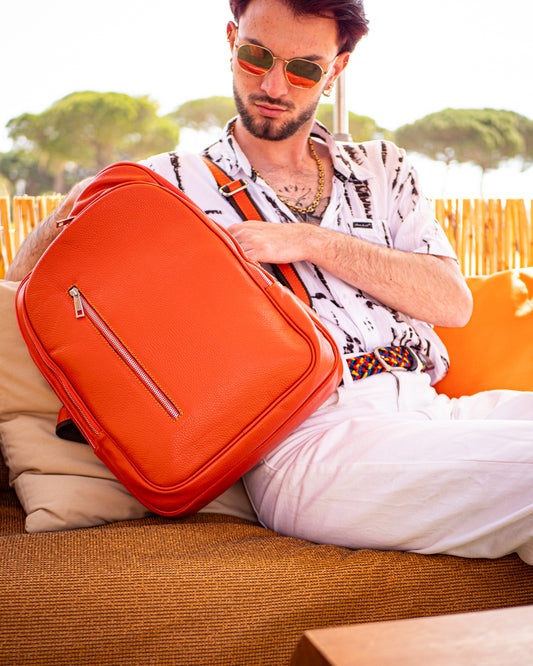 Sac à Dos Orange, Mod. Ulisse (taille petite)