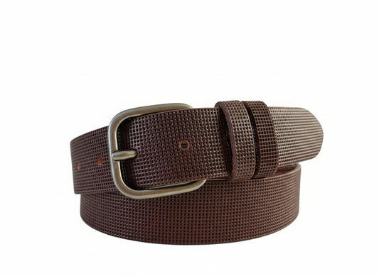 Ceinture en Cuir Texturé pour femme ou homme, Modèle 670/35